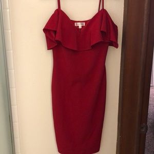 Ruffled Body-con Dress